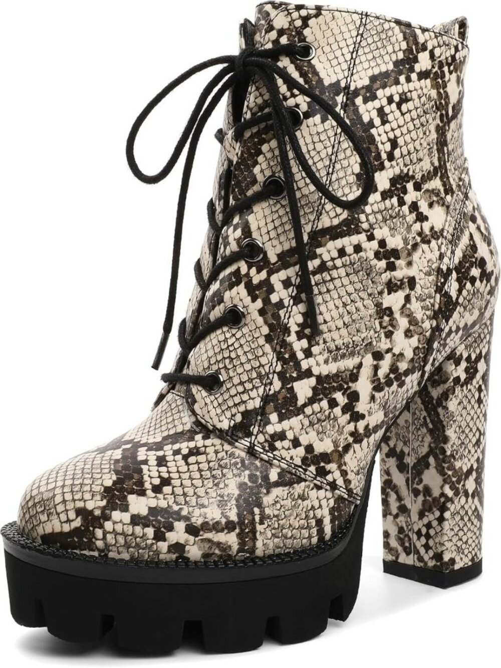 Stylish Women's Platform Ankle Boots, Non-Slip Booties, Sizes 5-13, Trendy